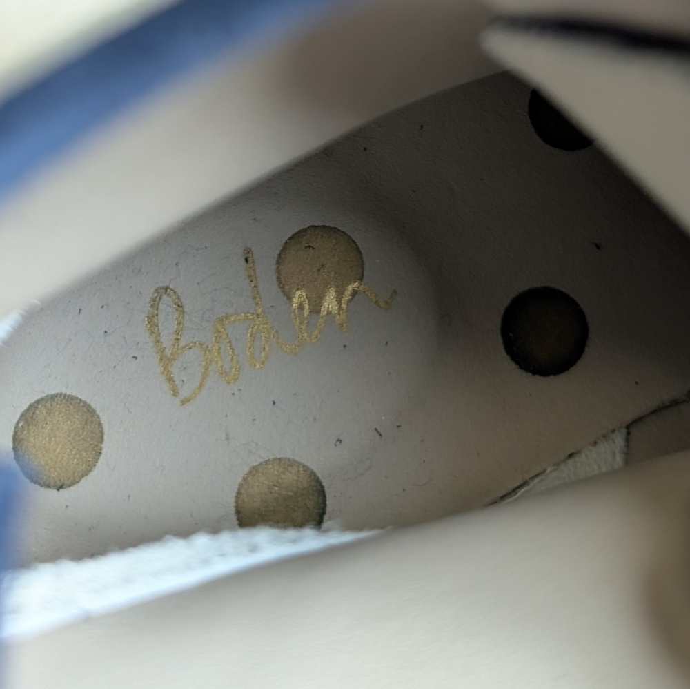 Boden Suede Gowrie Ankle Lace Up Boots Blue Size EU40 (9) Like New! - Picture 6 of 9